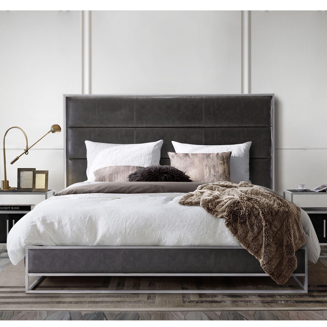 Diamond Sofa Furniture Empire Queen Platform Bed 