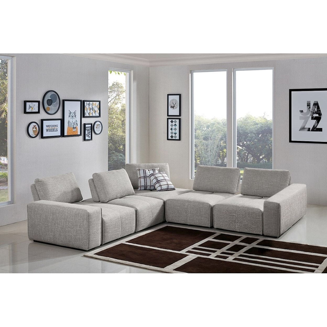 Diamond Sofa Furniture Jazz Modular Sectional