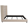 Diamond Sofa Furniture Madison Ave Queen Tufted Wing Bed