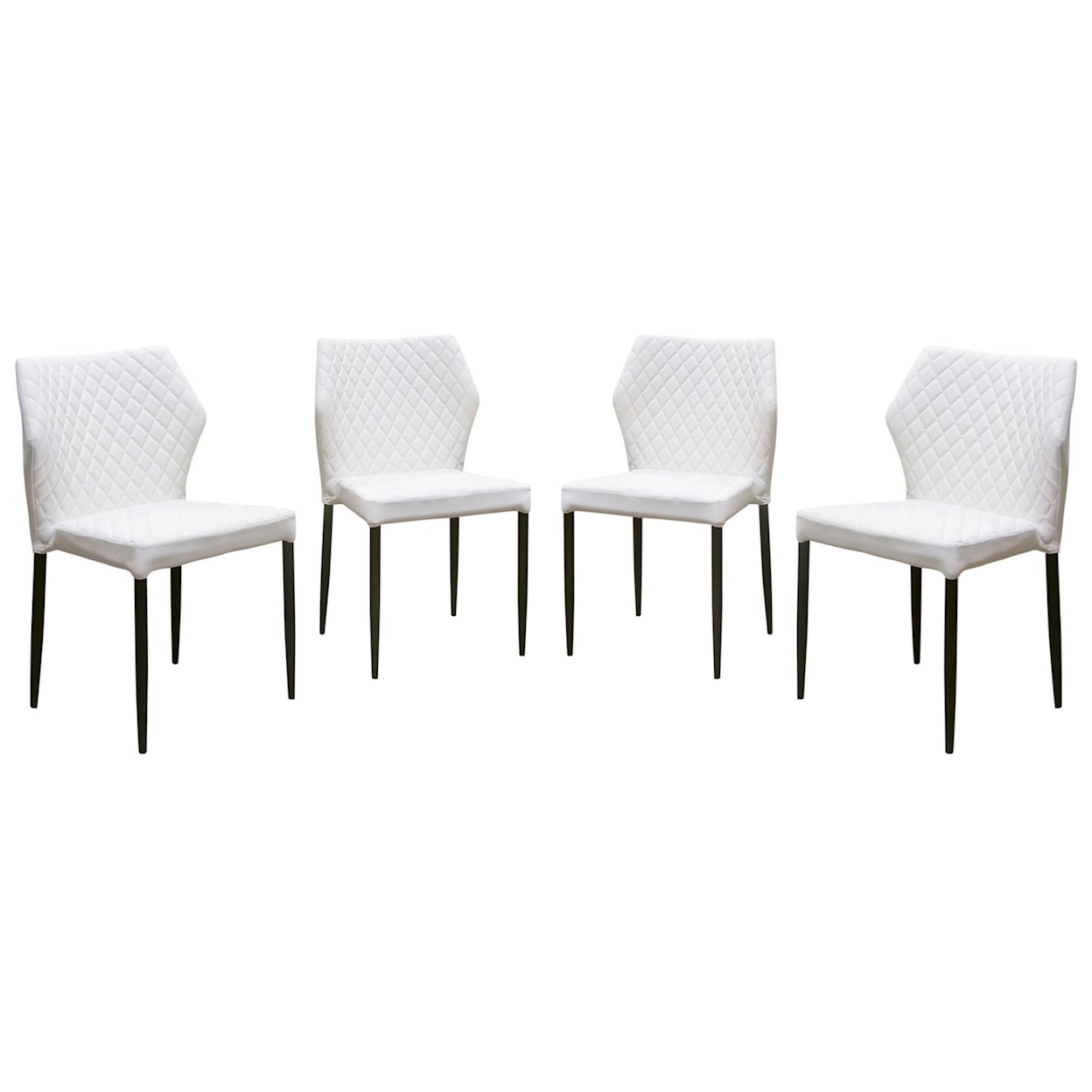Diamond Sofa Furniture Milo Four Pack of Dining Chairs