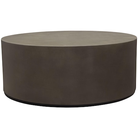 Round Cement Cocktail Table