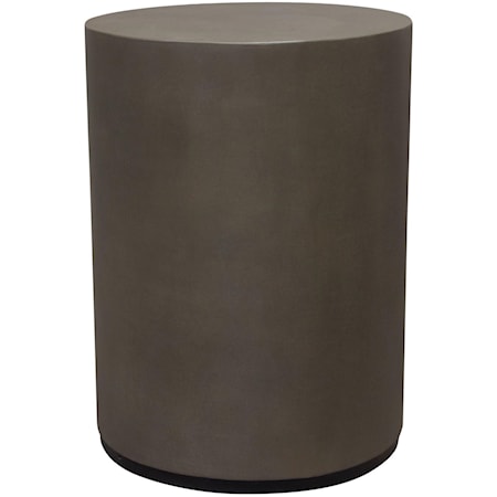 Round Cement End Table