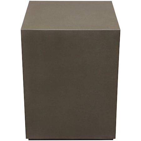 Square Cement End Table