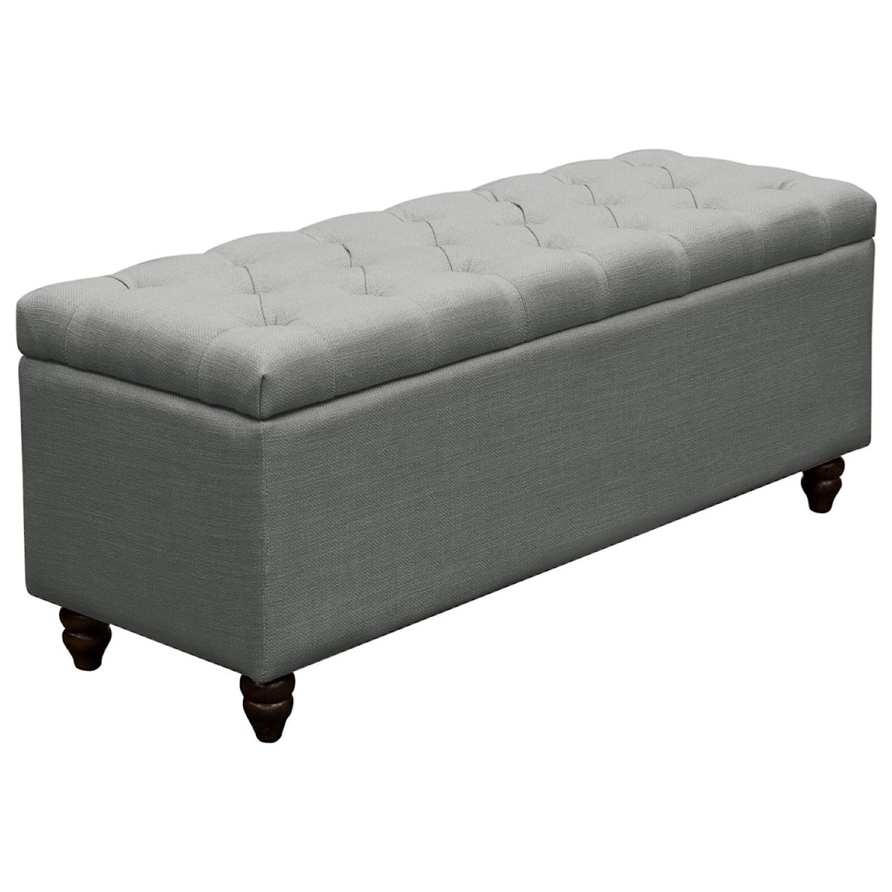 Diamond Sofa Furniture Park Ave Tufted Lift-Top Storage Trunk