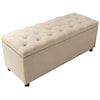 Diamond Sofa Furniture Park Ave Tufted Lift-Top Storage Trunk