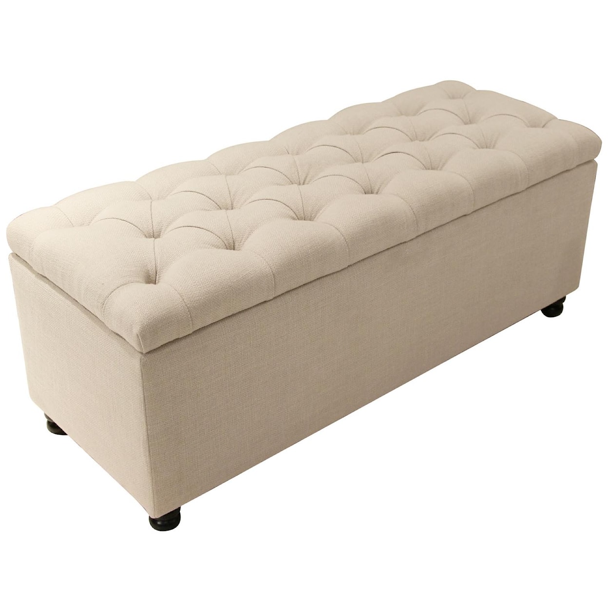 Diamond Sofa Furniture Park Ave Tufted Lift-Top Storage Trunk