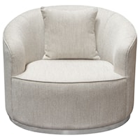 Contemporary Chair with Metal Accent Trim