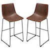 Diamond Sofa Furniture Theo 2-Pack Barstools 