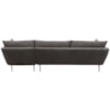 Diamond Sofa Furniture Vantage Sectional with Brushed Metal Legs 