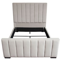 Vertical Channel Tufted King Bed