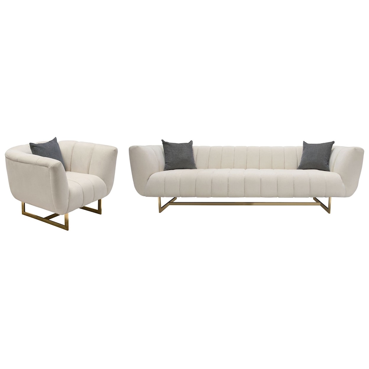 Diamond Sofa Venus Sofa and Chair Set 