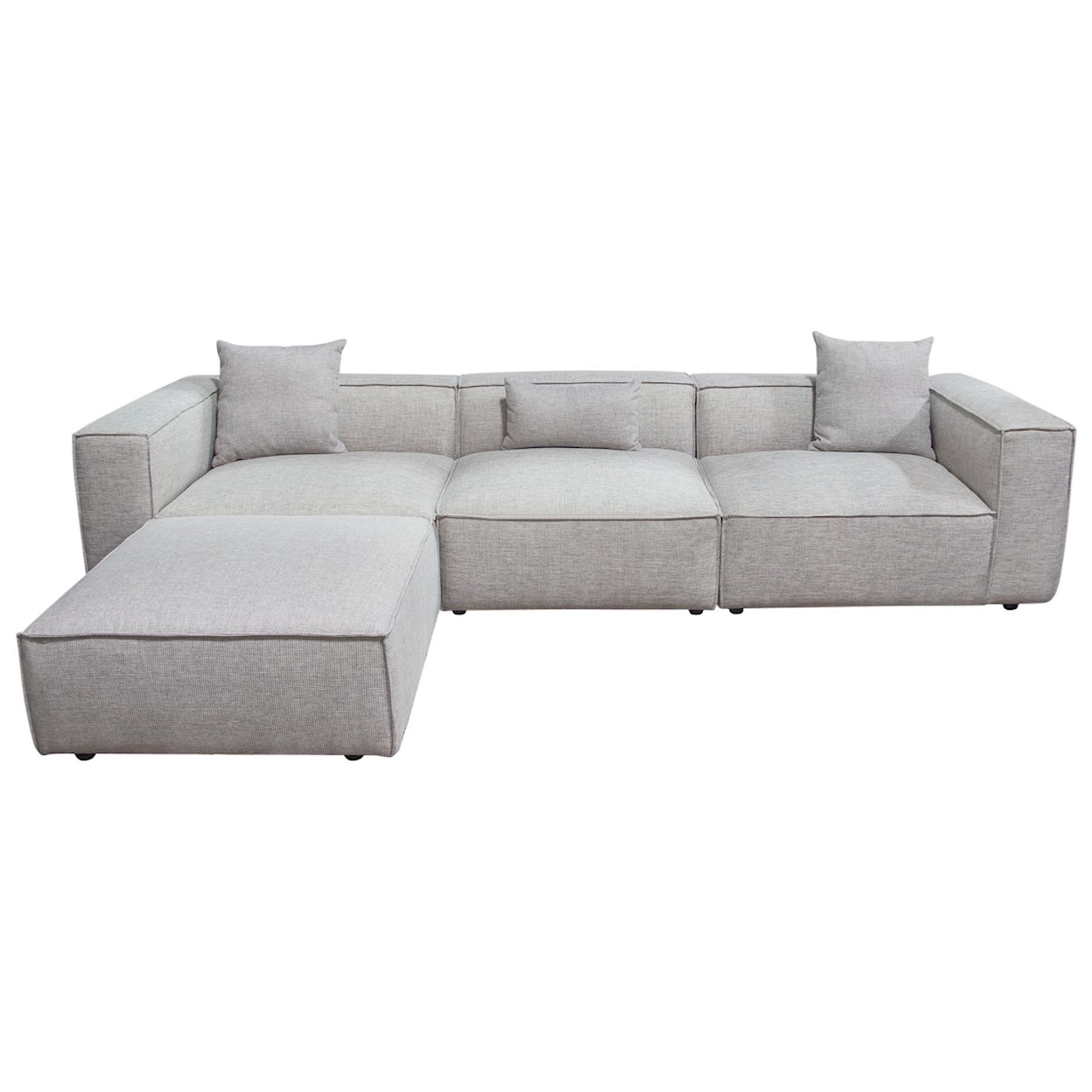 Diamond Sofa Furniture Vice 4-Piece Modular Sectional