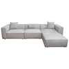 Diamond Sofa Furniture Vice 4-Piece Modular Sectional