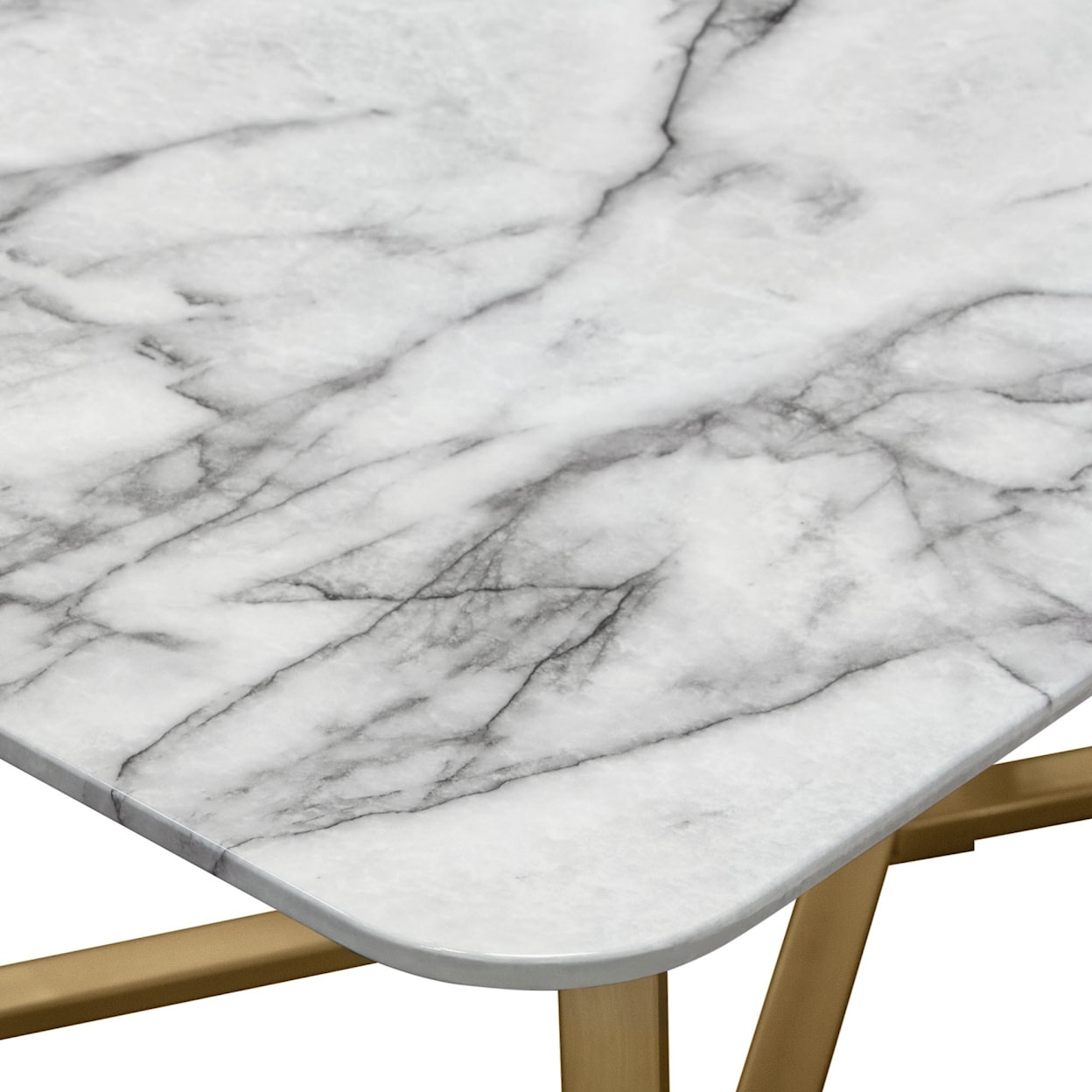 Diamond Sofa Furniture Vida Rectangle Cocktail Table with Faux Marble