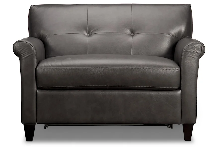 Berto Berto Leather Chair with Bed by Digio Leather Sofas at Morris Home