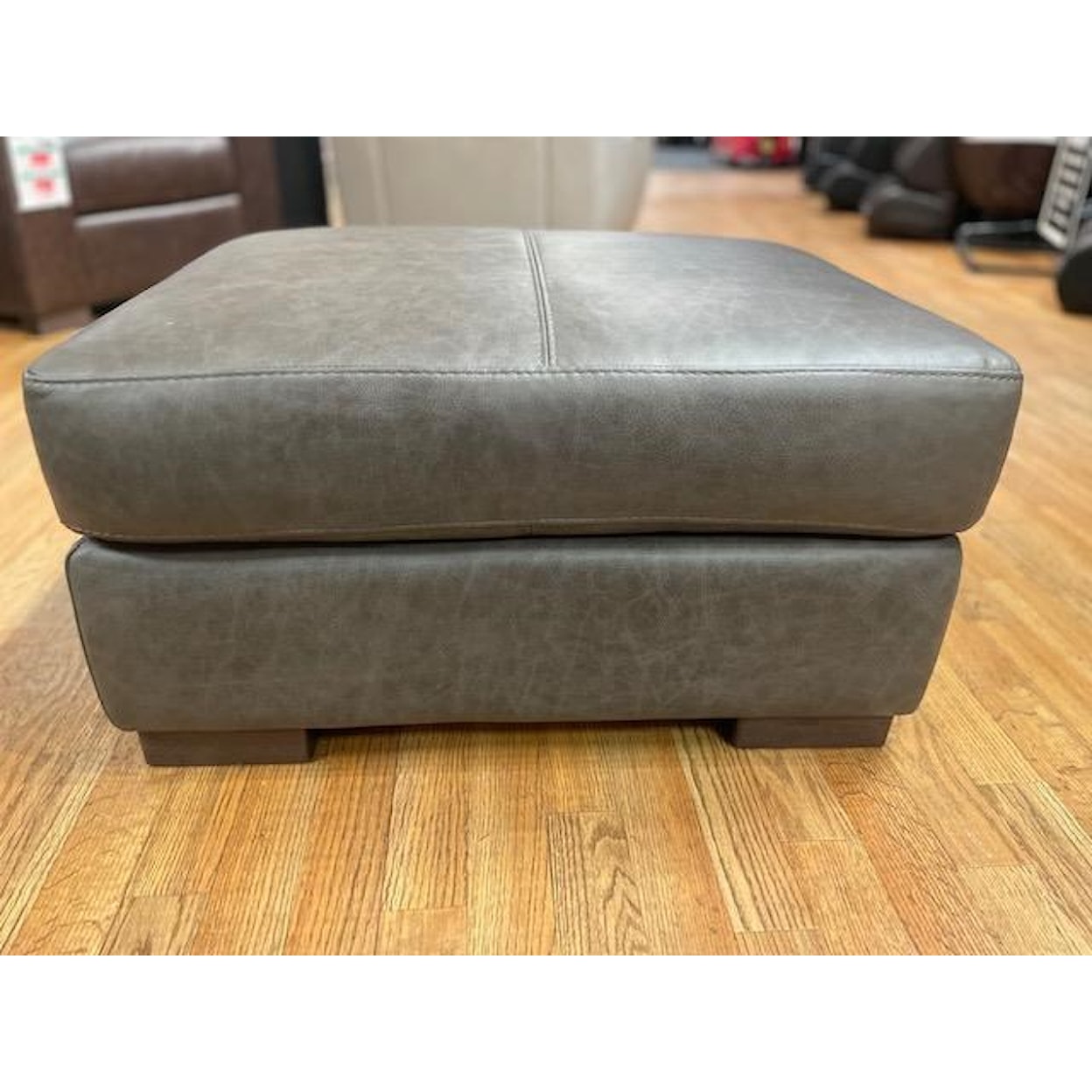 Digio Leather Sofas Smoky Leather Ottoman