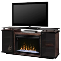 Media Console with 33" Fireplace Insert