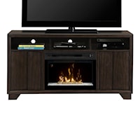 Media Mantel with Fireplace