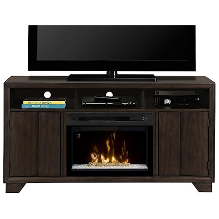 Media Mantel with 25 inch Firebox