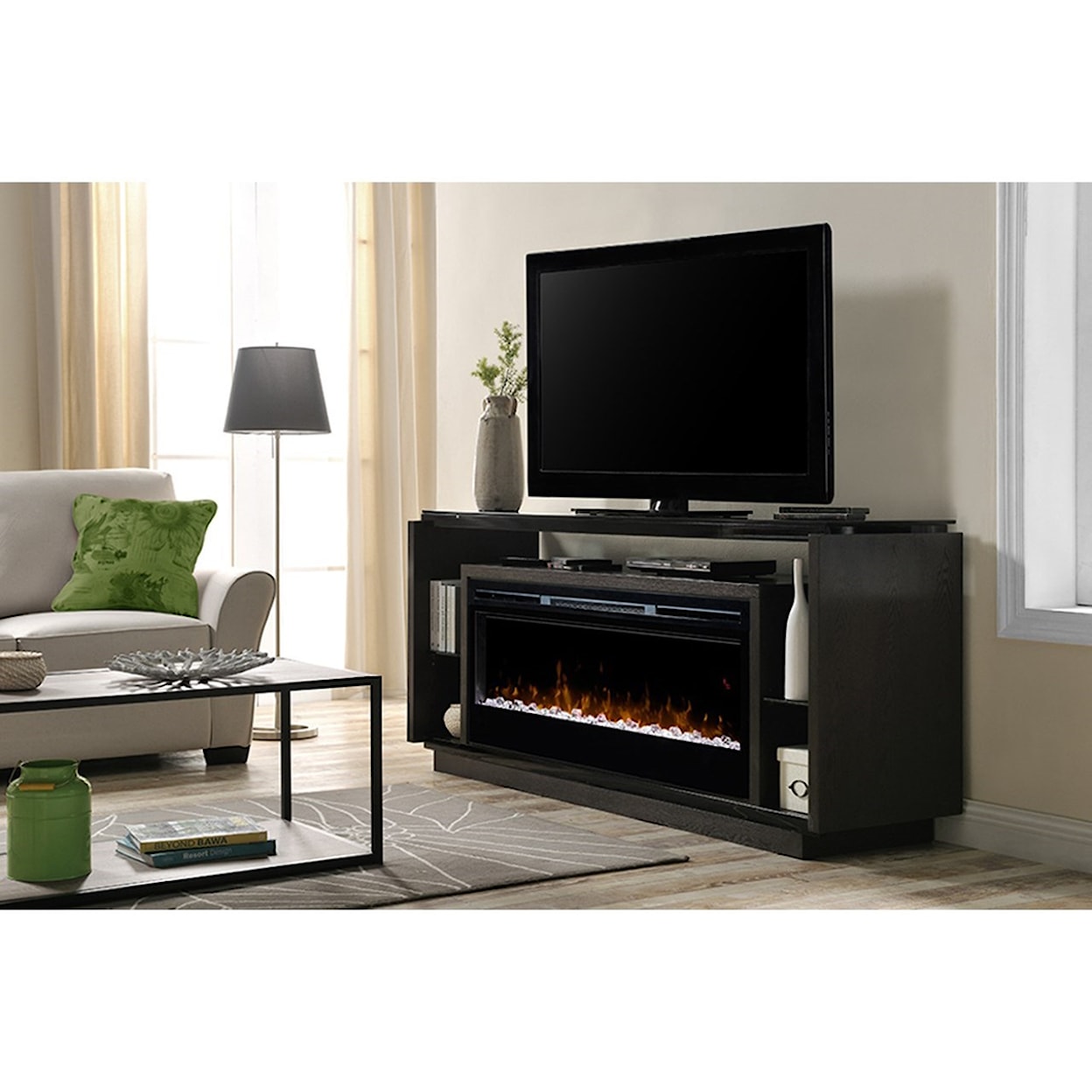 Dimplex David Fireplace and T.V. Stand