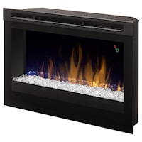 25" Glass Ember Electric Firebox