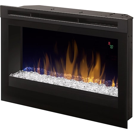 25" Glass Ember Electric Firebox