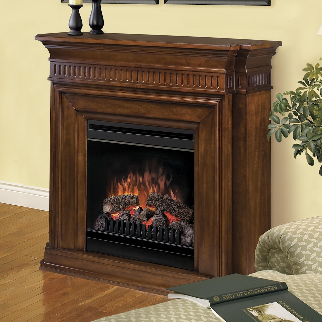 Dimplex Flat-Wall Fireplaces Troy Electric Fireplace