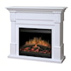 Dimplex Flat-Wall Fireplaces Essex White Electric Fireplace