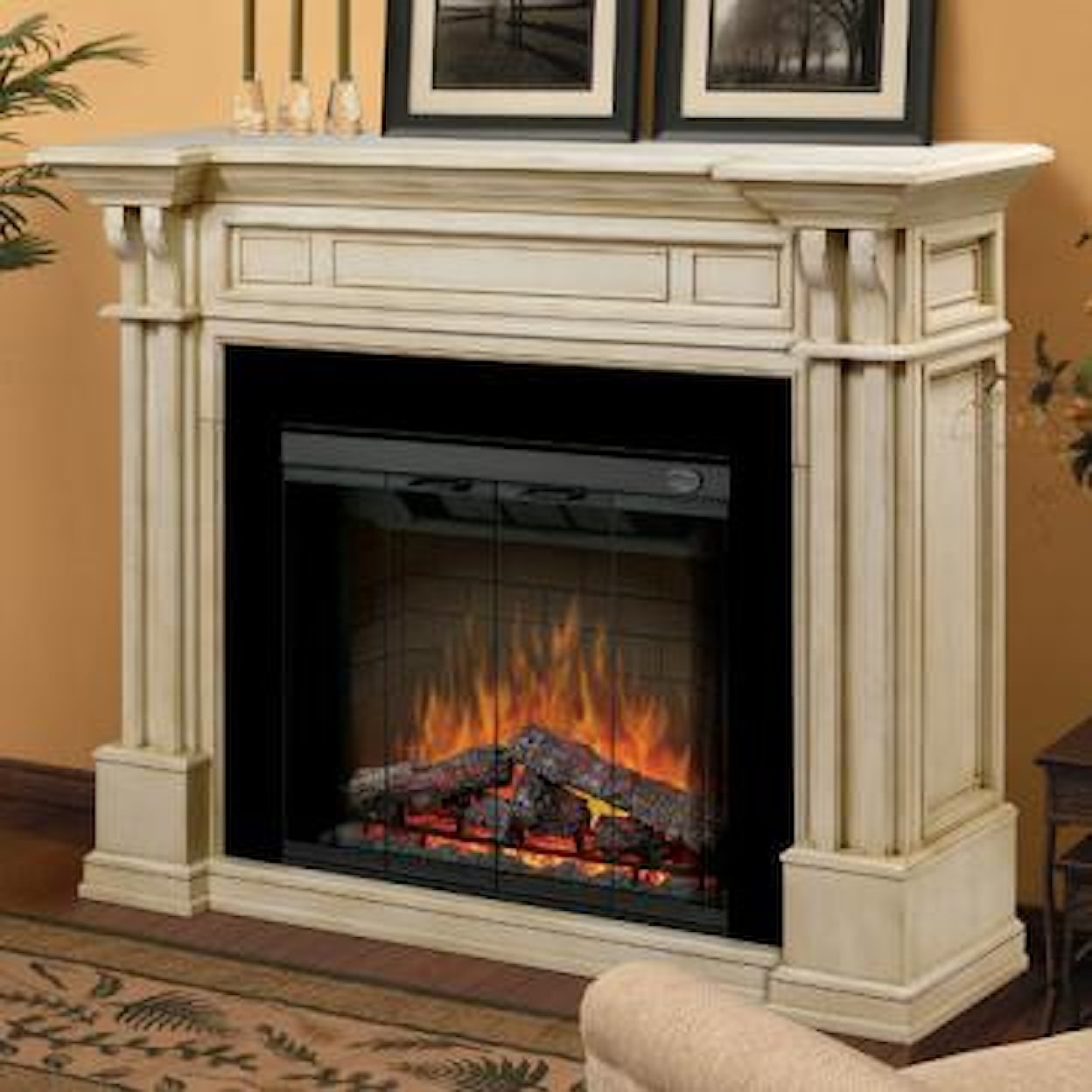 Dimplex Flat-Wall Fireplaces Kendal Electric Fireplace