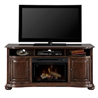 Media Console with Electric Firebox