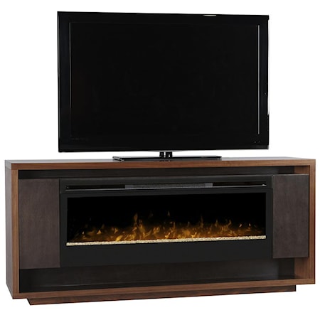 Media Console with Fireplace
