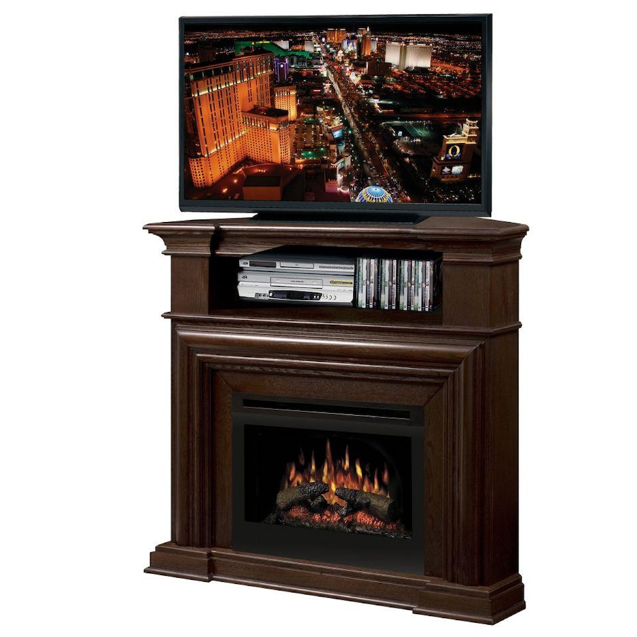 Dimplex Media Console Fireplaces Montgomery Corner Media Console Fireplace