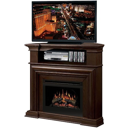 Montgomery Corner Media Console Fireplace