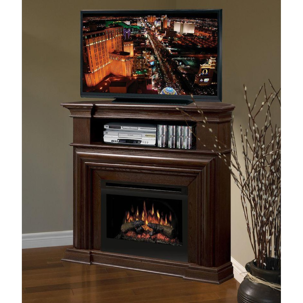 Dimplex Media Console Fireplaces Montgomery Corner Media Console Fireplace