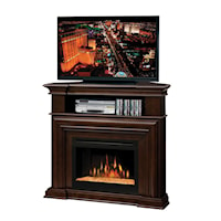 Complete Montgomery Media Console with Glass Fireplace