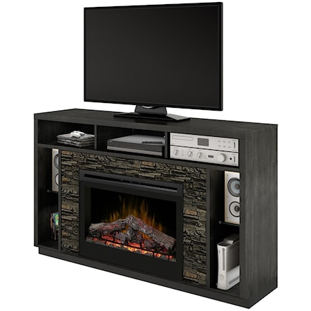 Joseph Media Mantel Fireplace