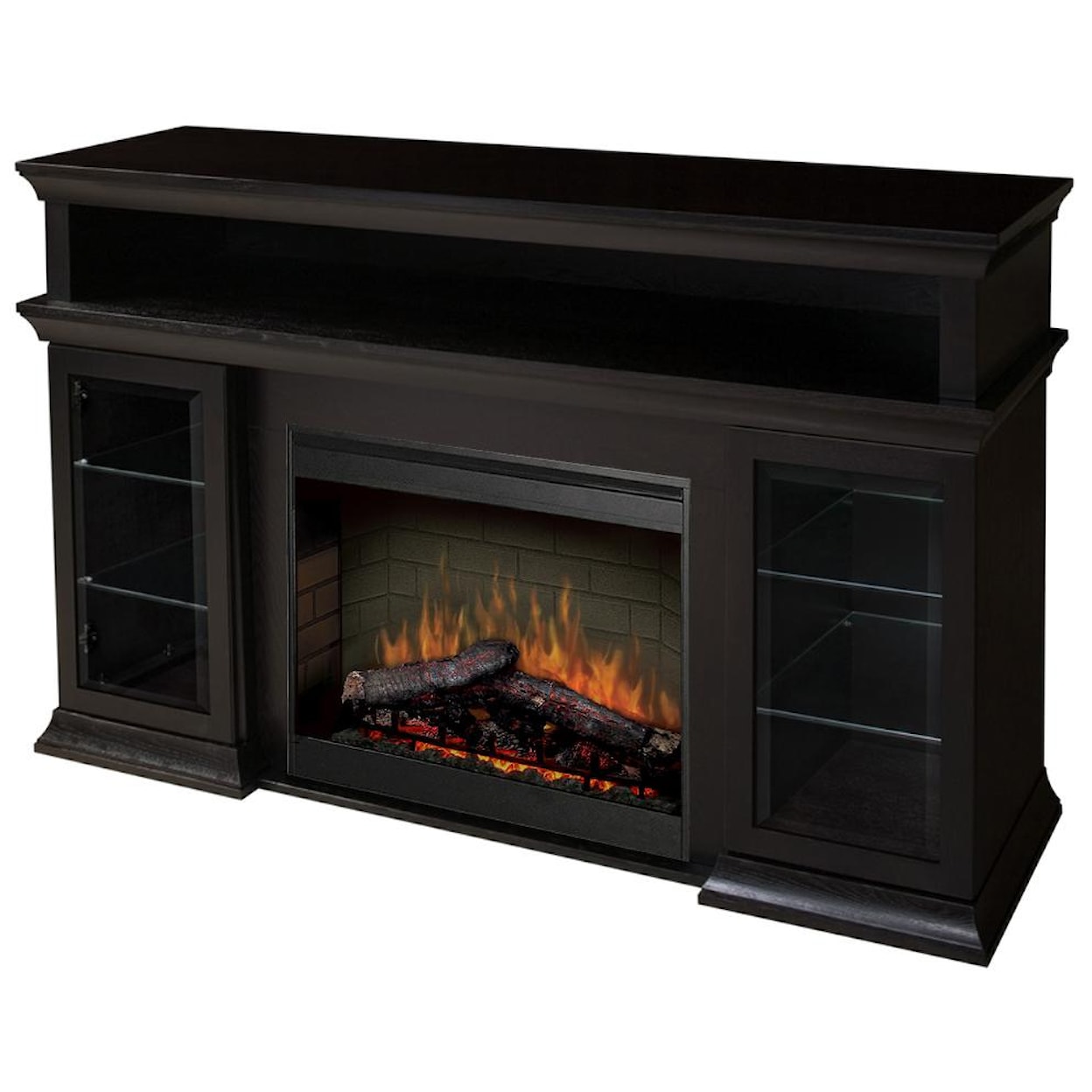 Dimplex Media Console Fireplaces Bennett Media Console Fireplace with Logs