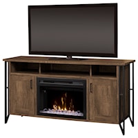 64" Media Console Fireplace