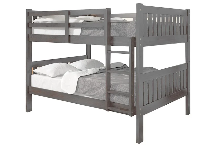 101 Full Over Full Bunkbed by Donco Trading Co at Johnny Janosik