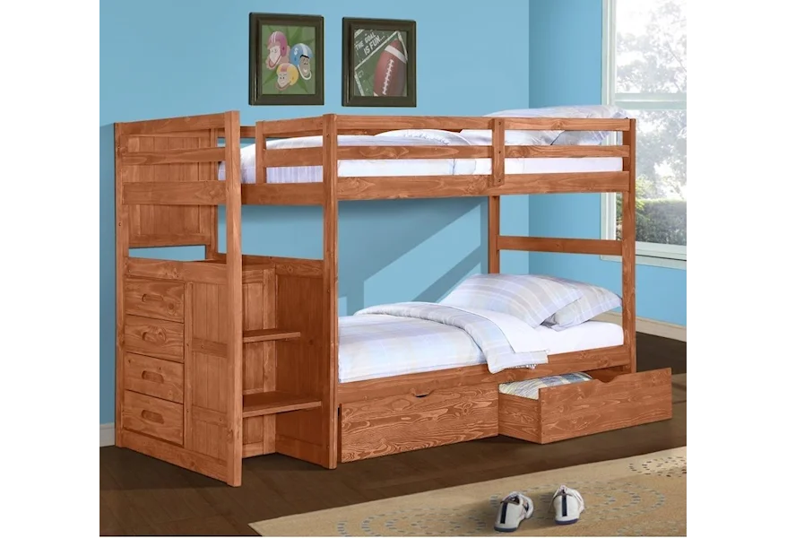 1012 Stairstep Bunkbed at Household Furniture