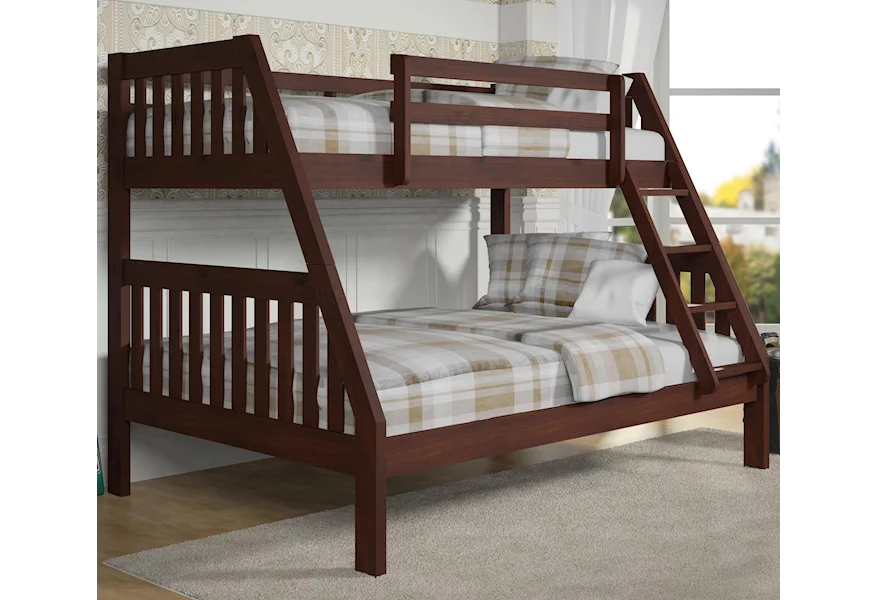 1018 Twin over Full Bunk Bed by Donco Trading Co at Johnny Janosik