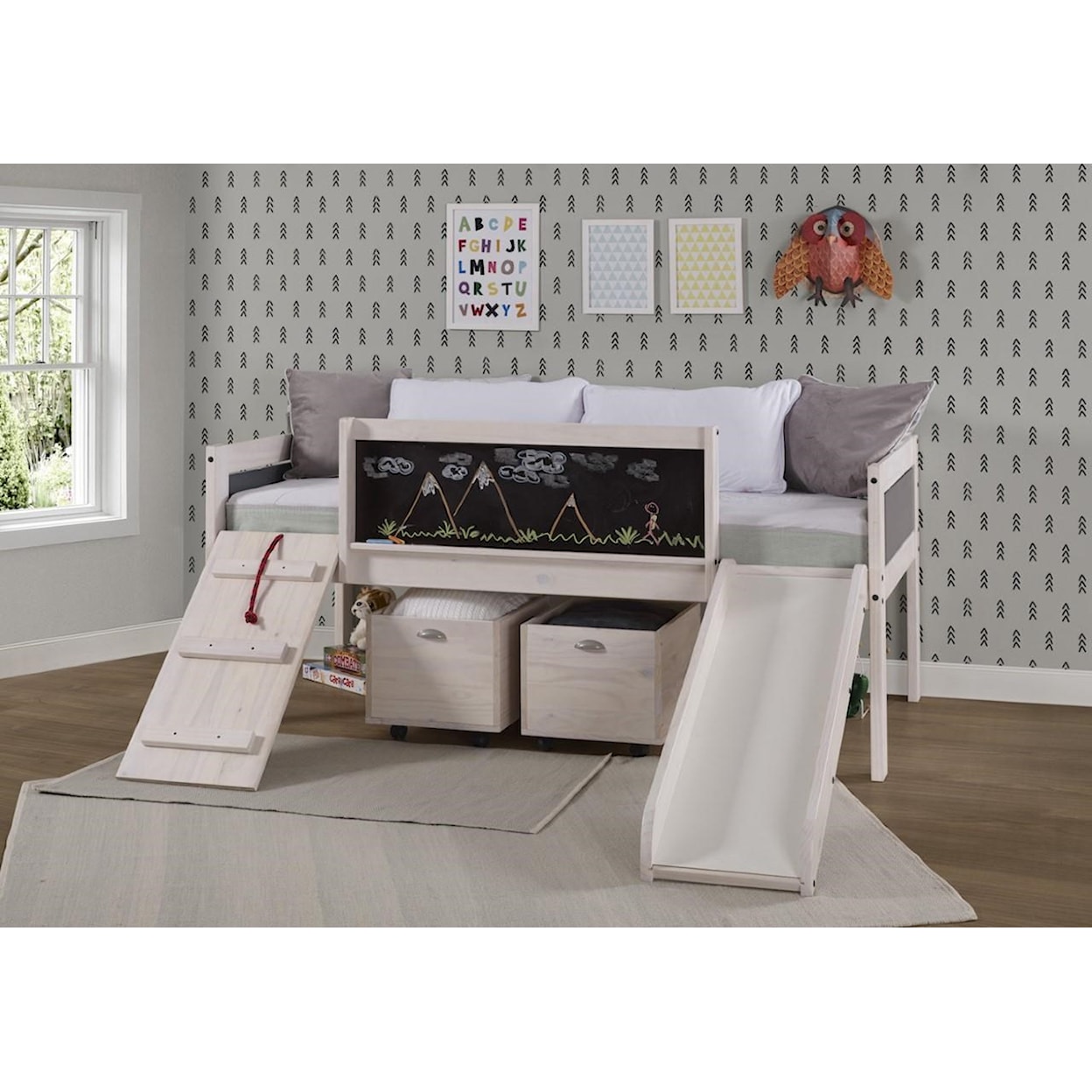 Donco Trading Co Loft Beds Twin Art Junior Low Loft Bed
