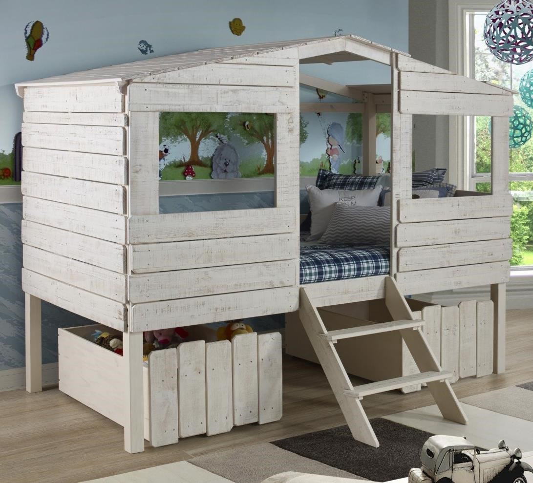 Twin Loft Bed with 2 Drawers