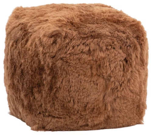 Shorn Pouf in White