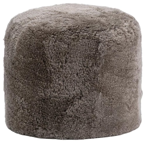 Kiwi Pouf in Grey