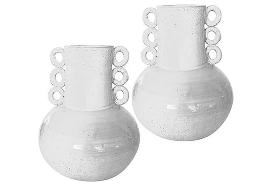 Accessories Clover Vase Set by Dovetail Furniture at Jacksonville Furniture Mart