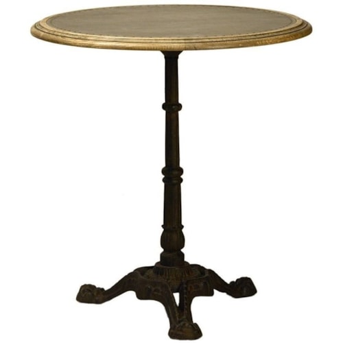 Side Table with Sheet Metal Top