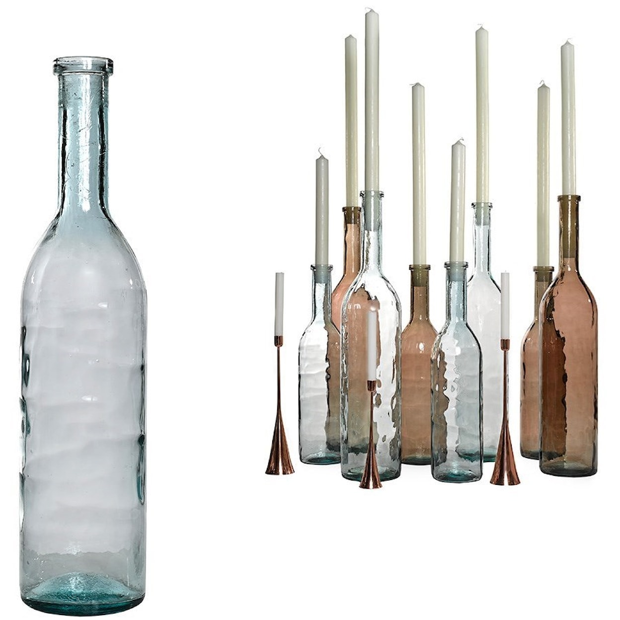 Dovetail Furniture Ceramic and Glass Accessories Rioja Bottle Clear-Small