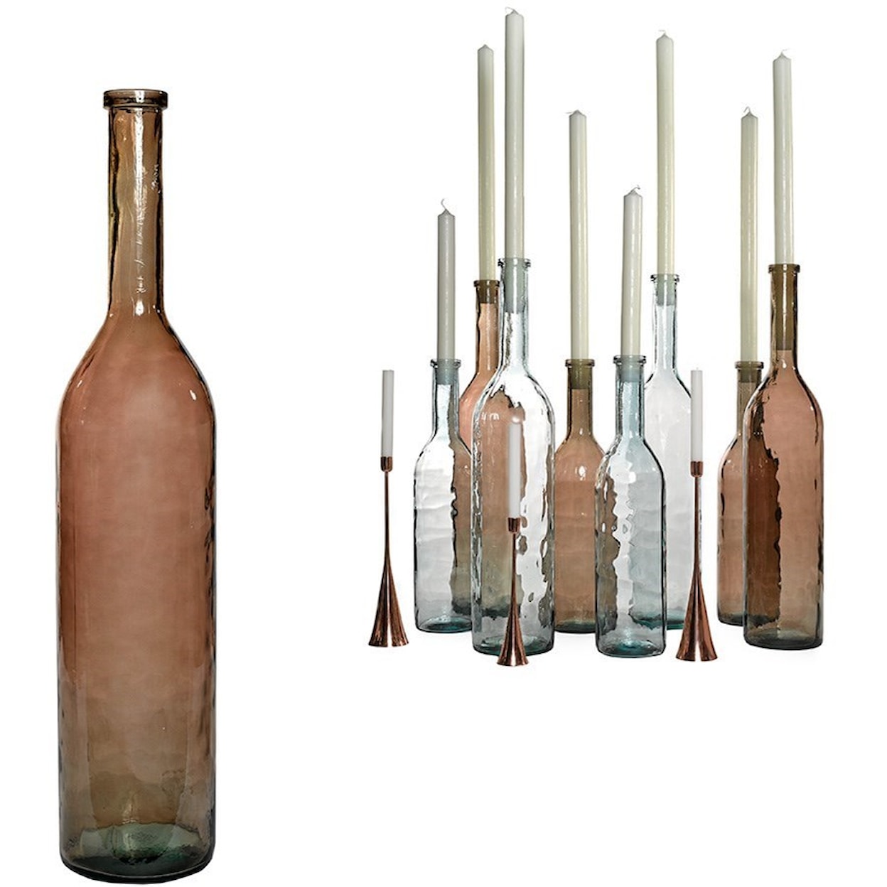Dovetail Furniture Ceramic and Glass Accessories Rioja Bottle Brown - Large