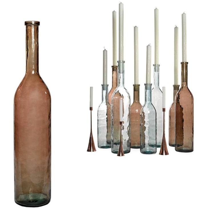 Dovetail Furniture Ceramic and Glass Accessories Rioja Bottle Brown - Large